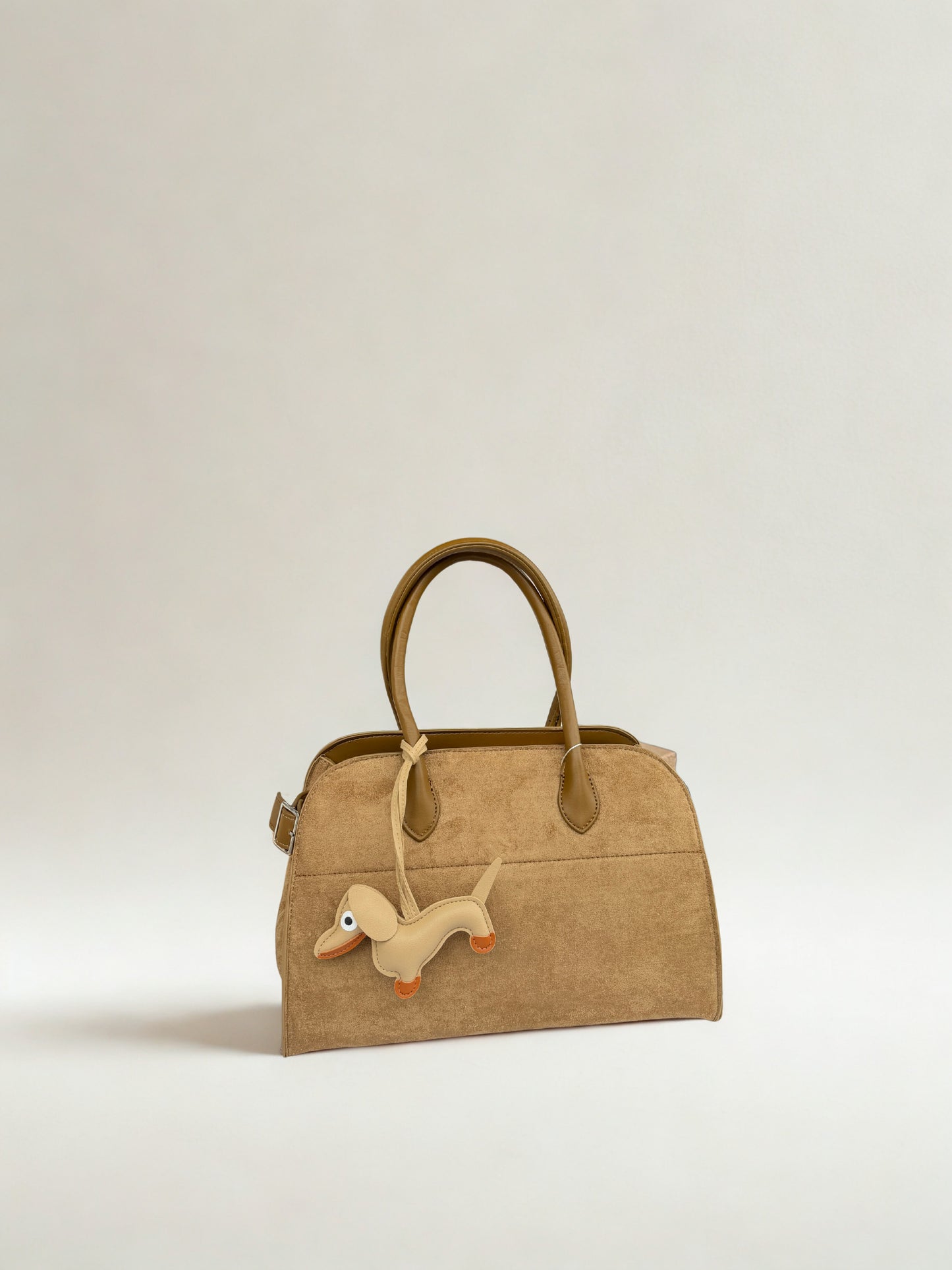 Veloursleder Handtasche