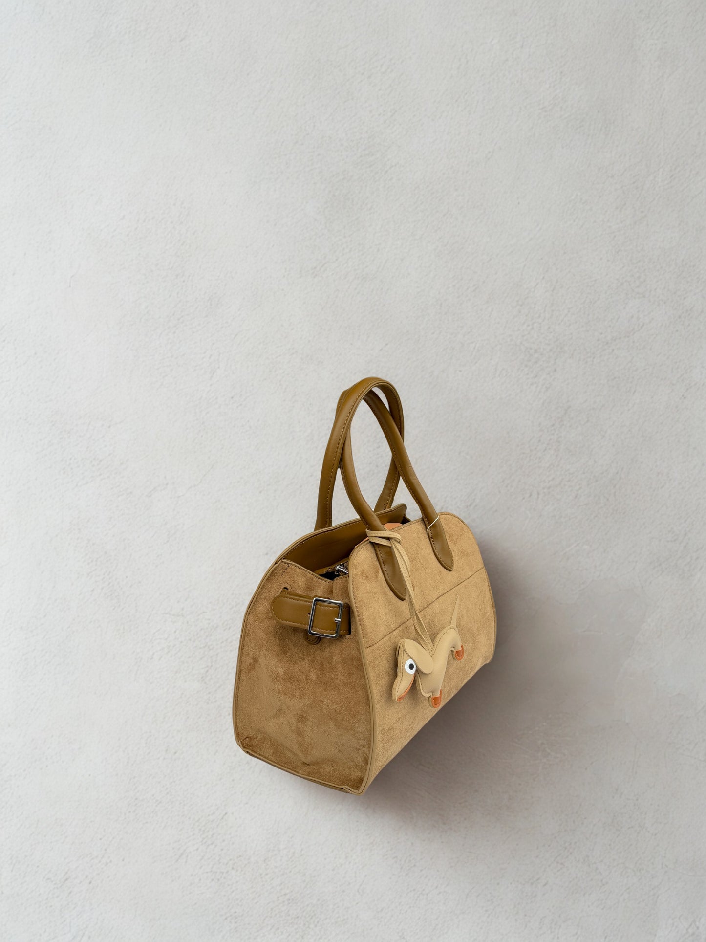 Veloursleder Handtasche