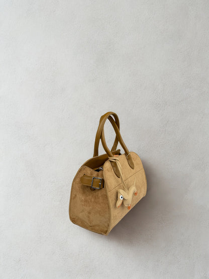 Veloursleder Handtasche